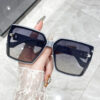 Wholesale Modern Large Frame Sunglasses Square Rivets UV400 Summer Driving for Women Men Fashion Accessory