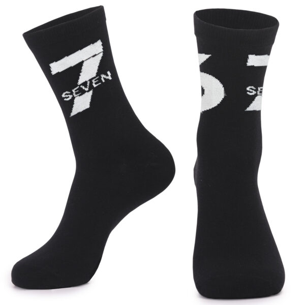 Wholesale Chinese Character Socks Unisex Mid Calf Polyester Cotton Fashion Accessory