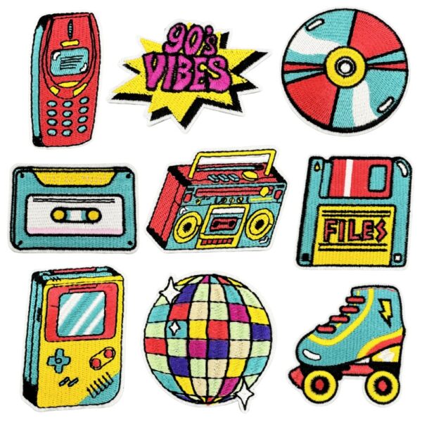 oly-ecfe3280bb5738114842cd0be2859c73 Wholesale Cartoon Retro Radio Embroidered Patch Music Game Decorative Sticker DIY Accessory for Resale