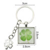 Wholesale Glow in the Dark Four Leaf Clover Keychain St Patrick's Day Fashion Accessory Gift