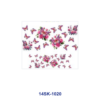 Wholesale 2/4/8pcs Watercolor Butterfly Rose Floral Print Mini Cup Keychain Sticker