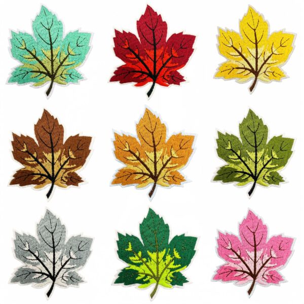 Wholesale Maple Leaf Embroidered Cloth Patch for Clothing Decoration Fashion Accessory Boutique Resale