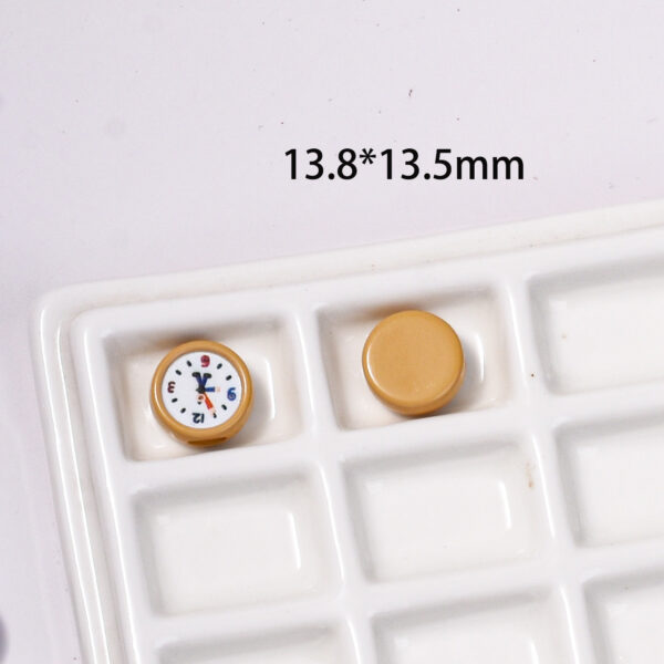 oly-ed4f008f6296ba62afa5c1a7d265a1b5 Wholesale Trendy Cartoon Clock Acrylic Loose Beads Electroplated for DIY Keychain Phone Charm