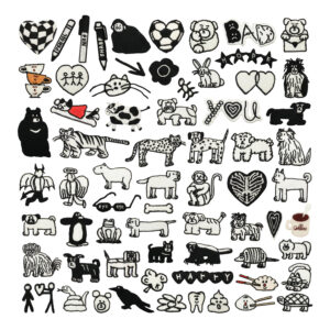 Wholesale Trendy Animal Embroidery Patch Polyester Thread Decorative Accent for Clothing Bag