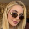 oly-ed69caa15969cb4adc41d65b6d202e1a Wholesale Retro Gold Metal Sunglasses UV400 Gray Lenses Everyday Fashion Accessory
