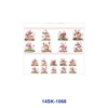 Wholesale 2/4/8pcs Watercolor Fairy Tale Animal Scenery Print Mini Cup Keychain Sticker