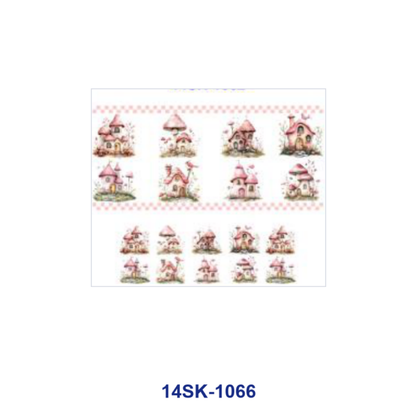 Wholesale 2/4/8pcs Watercolor Fairy Tale Animal Scenery Print Mini Cup Keychain Sticker