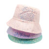 oly-ed7f5dac4b26a414f065fe49518747ff Wholesale Reflective Glitter Grid Stripe Bucket Hat Sun Protection Unisex Outdoor Casual Fashion Accessory