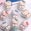 Wholesale Cute Cartoon Cat Full Rhinestone Loose Beads Alloy DIY Fashion Accessory Craft Supply OLY Exclusive