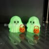 Wholesale Halloween Pumpkin Ghost Ornament 3D Printed Cute Desktop Home Decor Decorative Accessory for Resale Gift