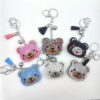 Wholesale Cute Bear Crystal Keychain Wedding Gift Bag Charm Decorative Accessory