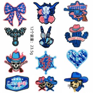 Western Cowboy Patchwork B Set of 12