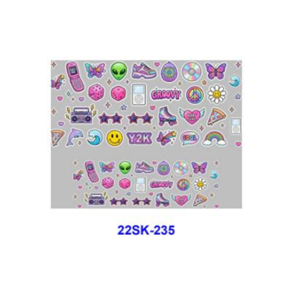 oly-eda95e42386d9a0032a378e2759466e7 Wholesale 8pcs Cute Mini Doodle Element Mini Keychain Sticker