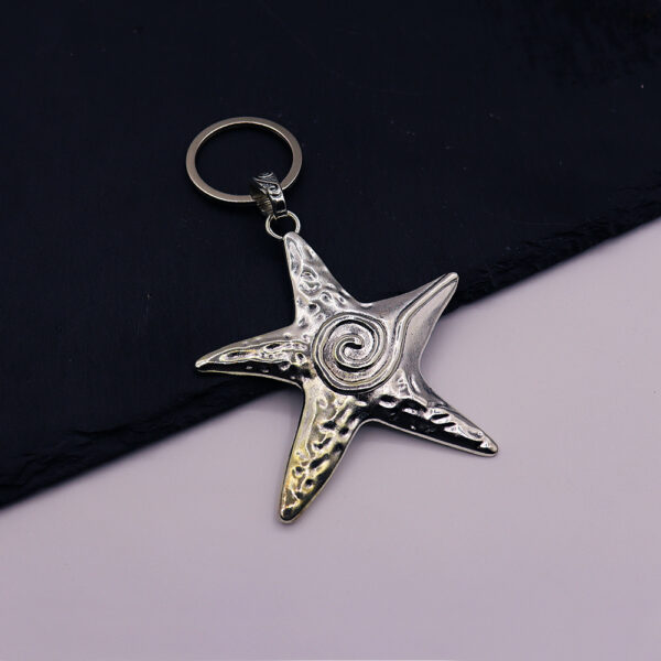 Wholesale Silver Star Keychain Pendant, Fashion Accessory Keychain for Boutique Resale