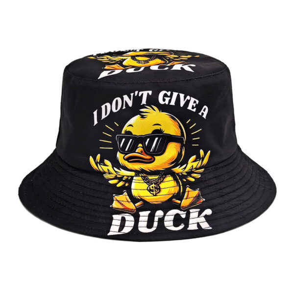 Wholesale Creative Cartoon Duck Printed Bucket Hat for Outdoor Sun Protection