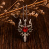 oly-eddd23adf25a449ed1caaa940d1042fc Wholesale Vintage Double Dragon Cross Necklace, Fashion Jewelry Accessory for Gift and Boutique Resale