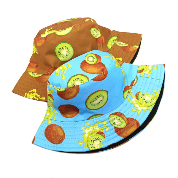 oly-edf3d68edc0995d0e0ddc193c639d52b Wholesale Trendy Reversible Kiwi Print Fisherman Hat Sun Protection Unisex Casual Fashion Accessory