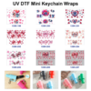 oly-edf95f66e03c3a24068fa9879d0c7afb Wholesale 8pcs Romantic Bow Mini Cup Keychain Sticker