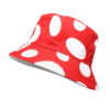 Wholesale Unisex Reversible Fisherman Hat with Red and White Mushroom Pattern Sun Protection