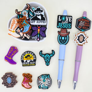 oly-ee139d729deacbbe2c074de407950f96 Wholesale Silicone Bead DIY Keychain Accessories Western Cowboy Theme Car Key Accessory