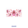 oly-ee2fe2123b17733aed0a26e5fc34e7da Wholesale 5pcs Luscious Sweet Cartoon Curly Hair Girl Donut Popcorn Watermelon Cupcake Strawberry Cream Dessert Heart Star Mixed Decor Prints 16oz Cup UV DTF Wraps