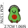 Wholesale Decorative Food Embroidery Patch Doughnut Croissant Design Polyester Thread Resale Craft Supply Gift