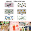 oly-ee63ed898ae27d2703fe96fdd9a9fec2 Wholesale 5pcs Watercolor Floral Fashion Tote Bag Multi Color Daisy Wildflower Leaf Mixed Print 16oz Cup UV DTF Wraps OLY Exclusive
