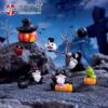 Wholesale Resin Halloween Wizard Magic Elf Pumpkin House Ghost Figurine Home Decor