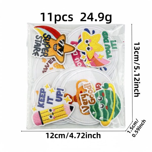 Wholesale Cartoon Star Reward Embroidered Patch Boutique Decorative Sew On Sticker