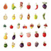 Wholesale Trendy Faux Fruit Vegetable Pendant Charms 5 Pack Zinc Alloy DIY Jewelry Accessories in Purple Radish