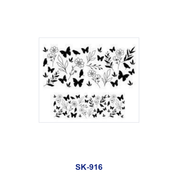 oly-ee7c600f3b529e8ed6c1380fa4f71199 Wholesale 8pcs Various Floral Outline Butterfly Tropical Fruit Seamless Decor Mini Cup Keychain Sticker