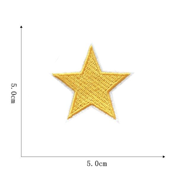 oly-ee8007b8c17497dc724f3046b74f0714 Wholesale Trendy Five-Pointed Star Embroidered Patches 12-Pack for Clothing and Accessories
