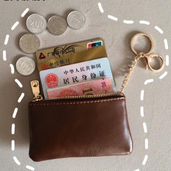 oly-ee87b174d71106bf3359bd90f329effa Wholesale Retro PU Key Bag Women's Card Holder Zipper Coin Purse Car Key Holder Lipstick Case