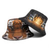 Wholesale Chic Tiger Print Reversible Fisherman Hat Summer Sunscreen Fashion Accessory for Resale