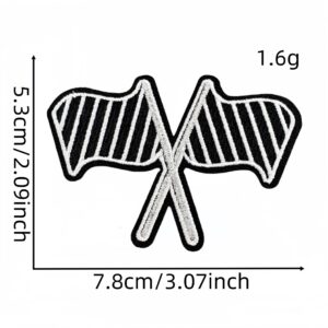 Colored english word cloth sticker 25#