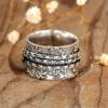 oly-eeb03485bc76a32848046d3b1a4771b7 Wholesale European American Style Wide Band Double Color Bee Flower Ring Alloy Wedding Gift