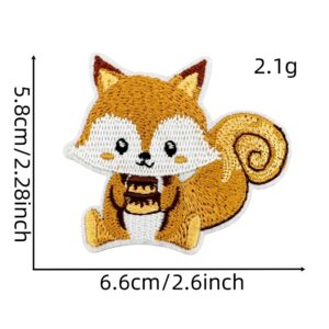 Autumn animal cloth stickers 1#