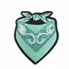 Wholesale Turquoise Denim Cross Embroidery Patch Chic DIY Fashion Accessory for Bags or Clothing Gift Boutique