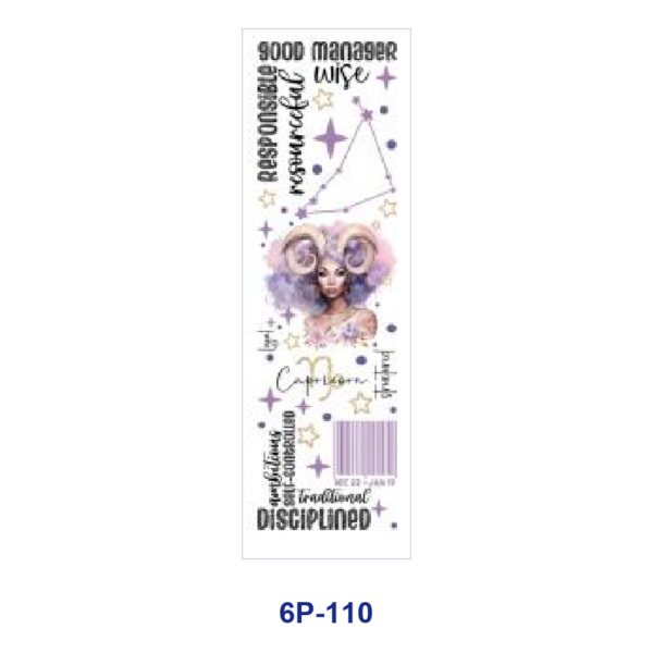 Wholesale 2/8/16pcs UV DTF Stickers Zodiac Figure Star Constellation Positive Text Print Pen and Bookmark Stickers