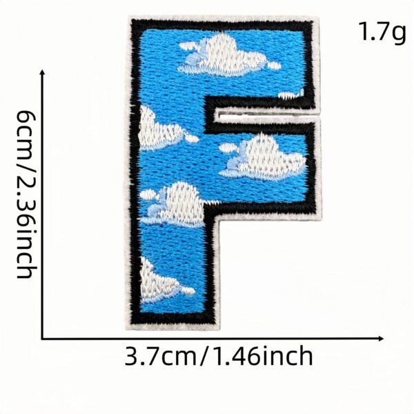 Wholesale Polyester Embroidered Alphabet Patches Colorful 26 Letters for Clothing Bags Repair Gift