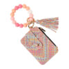 oly-eecb5556a20ba45f94199627e9b7d94a Wholesale Trendy Floral Print PU Leather Keychain Wallet Card Holder for Everyday Use Gift for Women