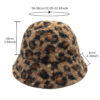 oly-eece1f27b4aec47dfda0e4186a5b30e9 Wholesale Retro Leopard Print Plush Fisherman Hat Women Winter Warm Resale