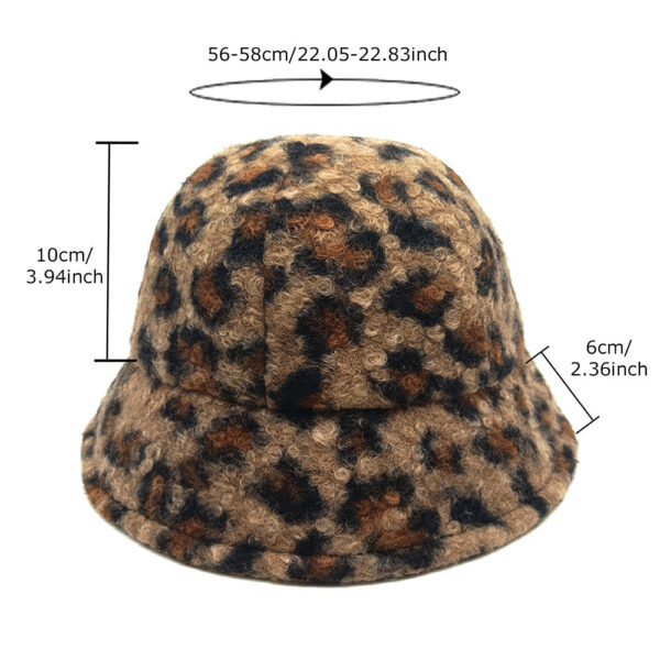 oly-eece1f27b4aec47dfda0e4186a5b30e9 Wholesale Retro Leopard Print Plush Fisherman Hat Women Winter Warm Resale