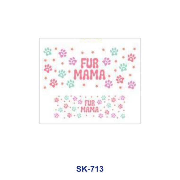 Wholesale 8pcs Maternal Themed Floral Paw Animal Cow Leopard Texture Letter Decor Mini Cup Keychain Sticker