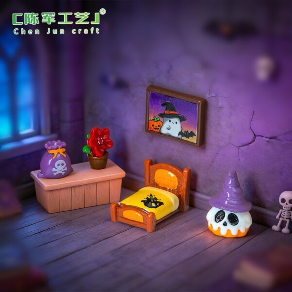 Wholesale Halloween Resin Dollhouse Miniature Decor DIY Desktop Accent