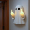 Wholesale Halloween Light- Middle Finger Ghost Resin Decoration Decorative Accent Gift