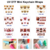 oly-eedccb2e0e60e6dfbe5cdbba0ec5ec7c Wholesale 2/4/8pcs Cute Highland Cow Mini Cup Keychain Sticker