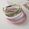 oly-eef02e7c3ae1cc3c716db89e00f72154 Wholesale Sweet Style Handmade Plaid Cloth Hairband, Spring Hair Accessory for Everyday Styling
