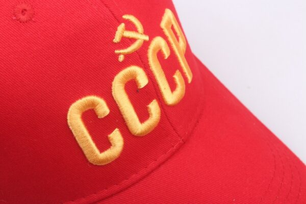 oly-ef09fe32725ee7d37cb7ab7afe2b5491 Wholesale Embroidered CCCP Baseball Cap Adjustable Red Sandwich Yellow Sunscreen Hat for Outdoor Sports