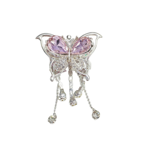 oly-ef0c6ceaac3daa45b6fe4dc91290689e Wholesale Pink Alloy Butterfly Tassel Beads DIY Phone Chain Accessory
